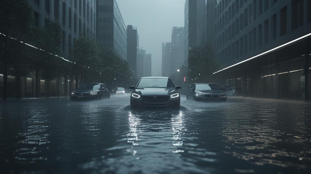 مياه الأمطار تُغرق مدخل طنجة وتُحاصر مواطنين داخل سياراتهم (فيديو)